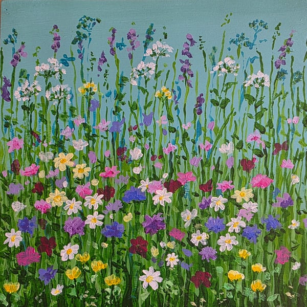 'Meadow Song' acrylic painting 