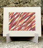 Original Abstract Coloured Pencil Drawing Autumnal - Ribbons No.4 - Image 1