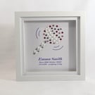 Personalised New Baby Gift Frame - Custom Announcement Keepsake