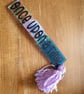 Hamdmade resin bookmark with tassel