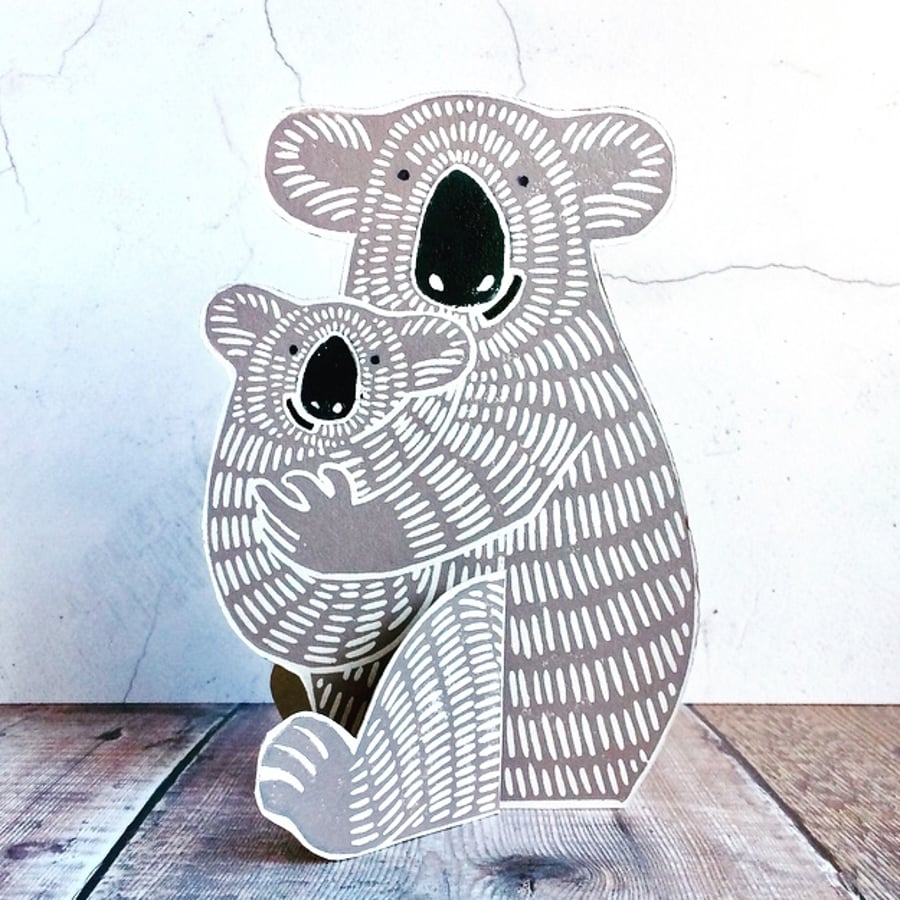 'Shazza & Jellybean' 3D Charity Card (Mother's Day, Birthday)