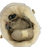 XXL drawstring knitting bag with Woodland creatures print, supersized  - Image 4