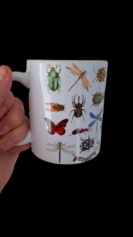 Insects Bugs Entomology design Mug 11oz for Wildlife Nature Nerds Bug Lover Gift