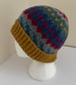 Hat hand knitted 100%Wool (code 2) - Image 3