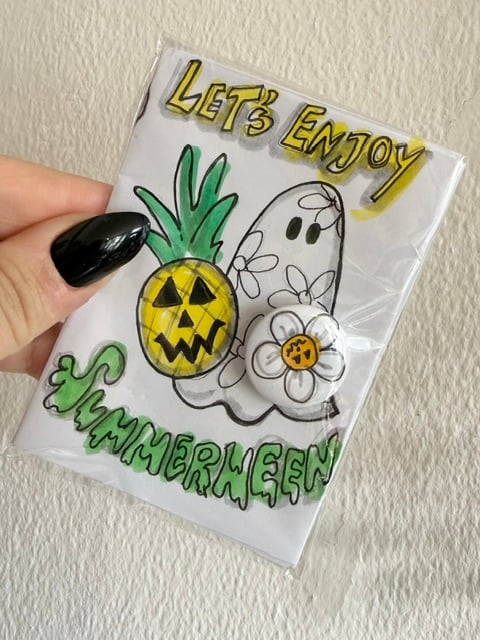 Summerween Zine With Badge Set