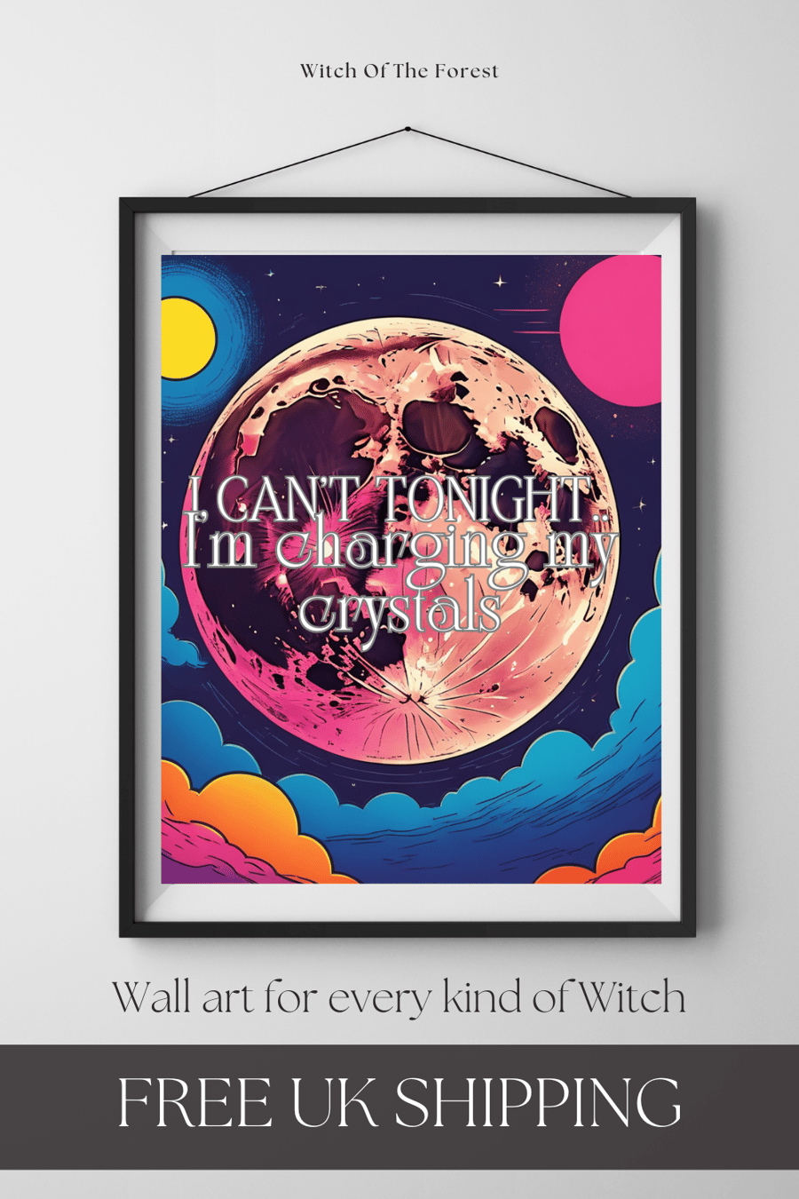 Crystals House Print 