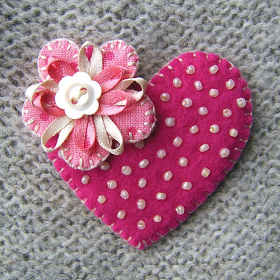 Heart Brooch