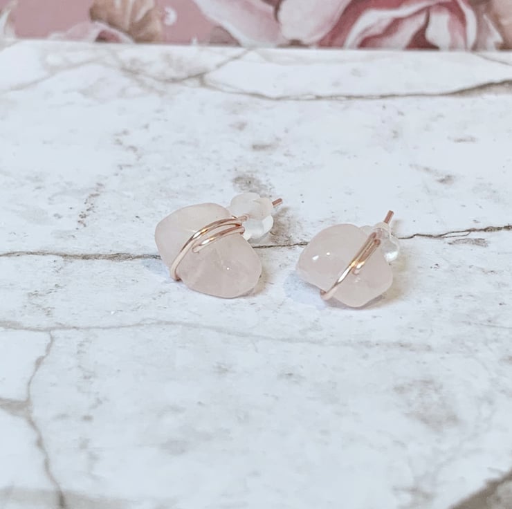 Ella Stud Rose Quartz Ella Stud Rose Quartz