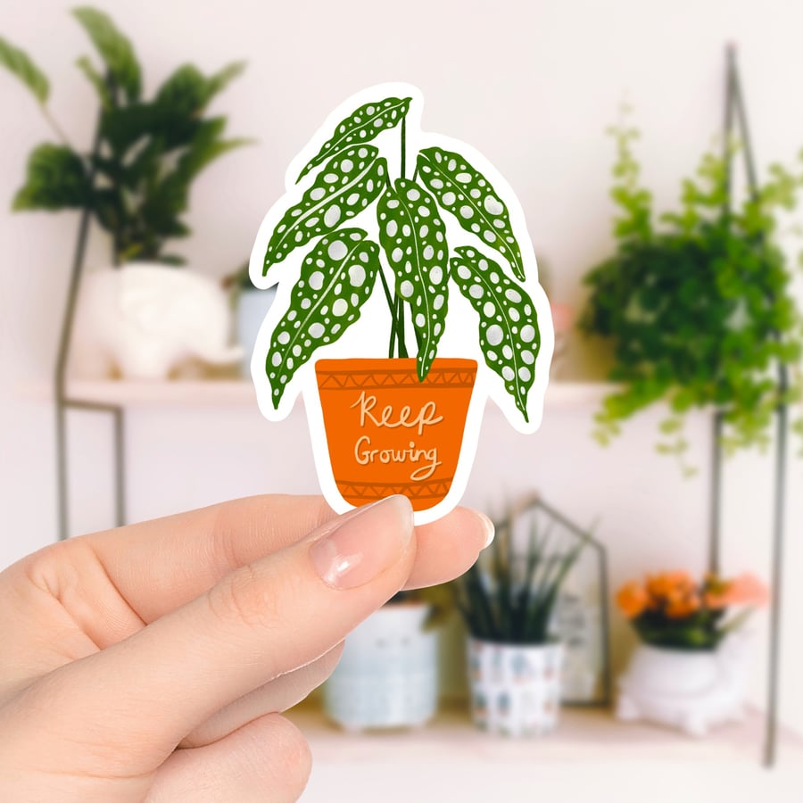 Keep Growing Plant Sticker