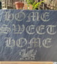 Dragon Wall Hanging. Home Sweet Home Sign with Dragon on Reclaimed Slate.  - Image 2