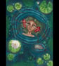 Pond Spirit – Original Watercolour - A4 Freshwater Maiden Folklore Art