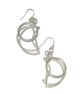 Geometric Sterling Silver Wire Handmade Earrings – Unique, Modern Jewellery - Image 2