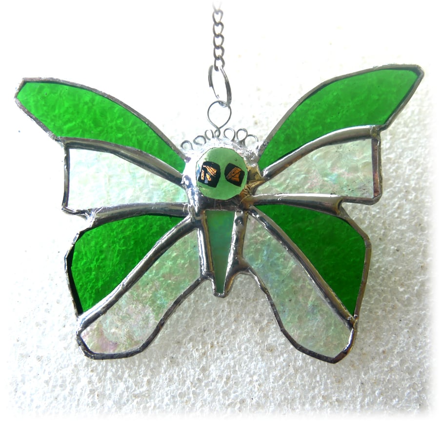 Birthstone Butterfly Suncatcher Stained Glass Peridot August 