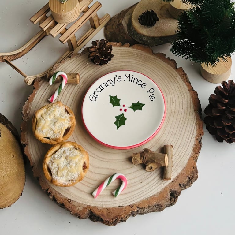 Personalised Christmas Mince Pie Dish
