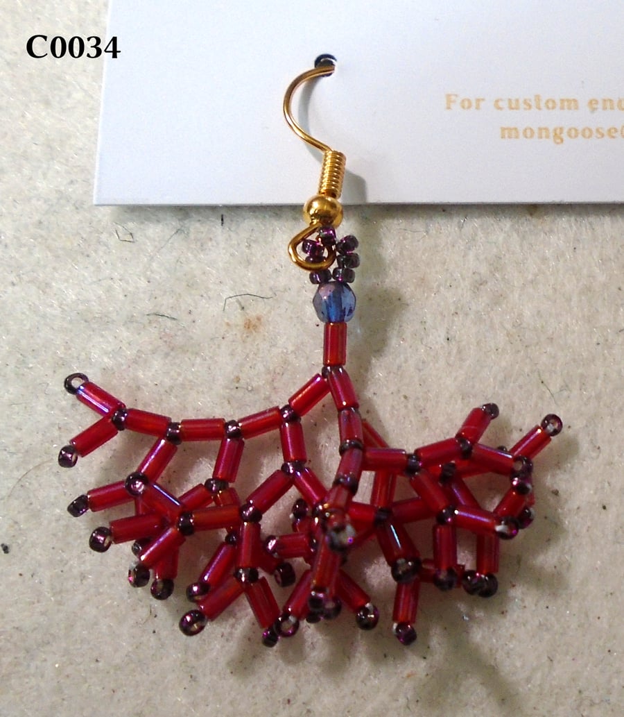 Fractal-style earrings (customisable)