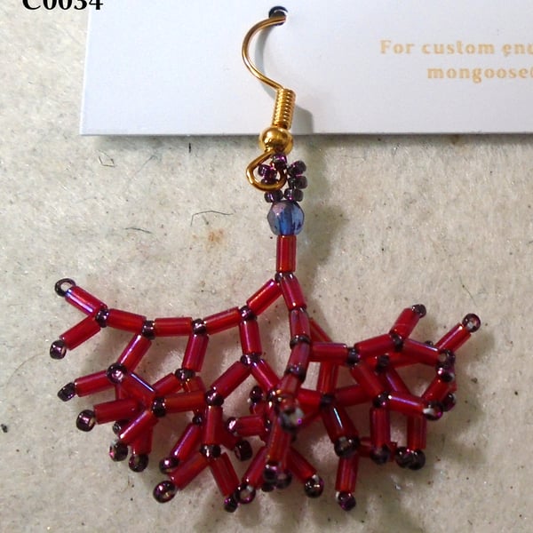 Fractal-style earrings (customisable)