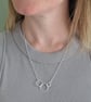Sterling Silver Three Circle Interlocking Necklace - JBJ2048 - Image 4