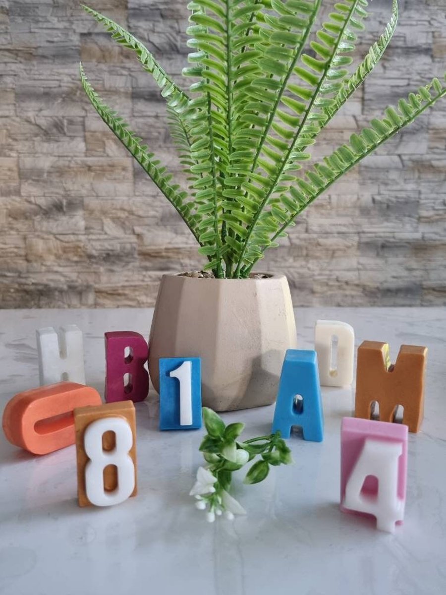 Soap letters, numbers