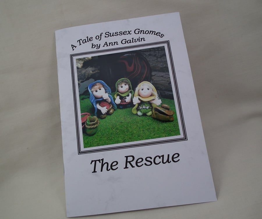 A Tale of Sussex Gnomes 'The Rescue' by Ann Galvin A5 Handmade Book
