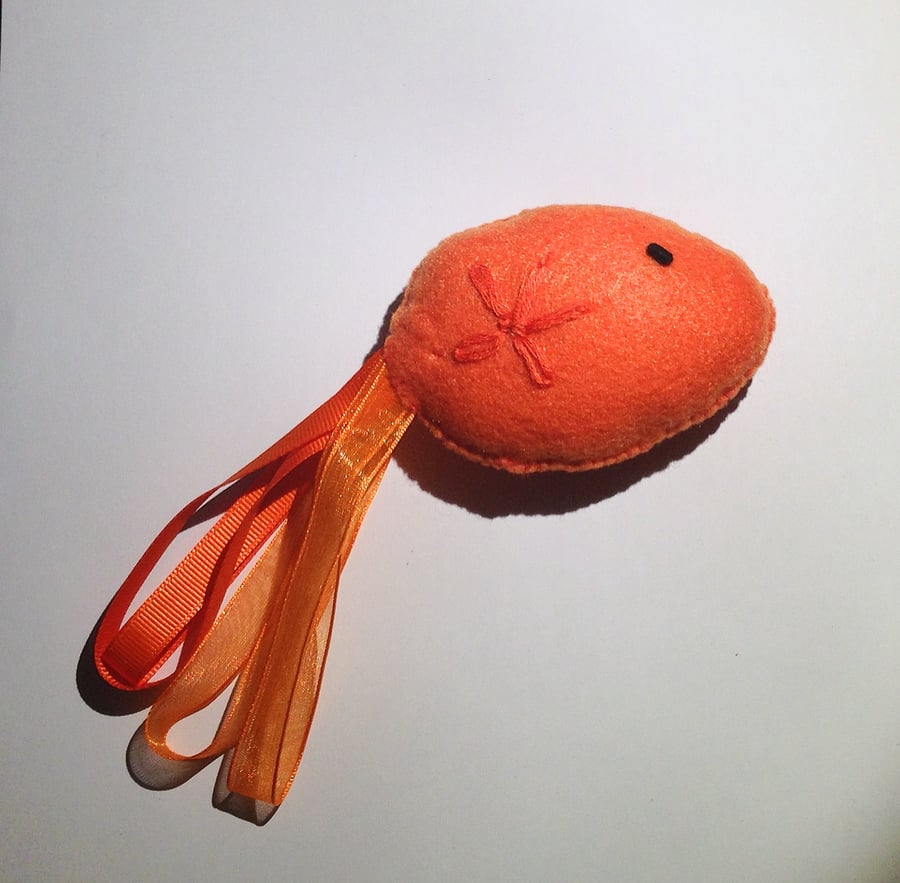Cute Fancy Goldfish Toy with Cat Nip - UK Free Post