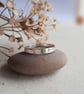 Sterling Silver Hammered Band Ring for Finger or Thumb - Image 1