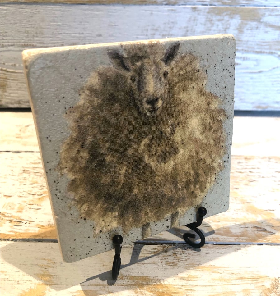 Sheep Natural Stone Coaster