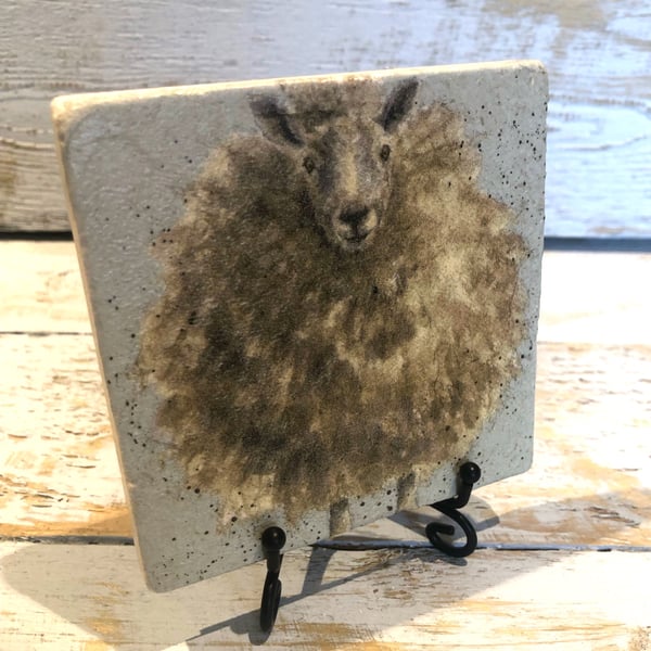 Sheep Natural Stone Coaster