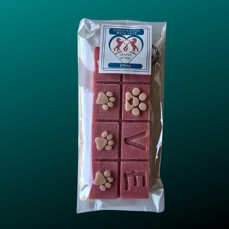 Scented Soy Wax Melt Bars Two Tone Love Paws Design Effete 55g Gift