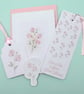 Sweet Pea April Birth Flower Mini Gift Set - Botanical Card, Bookmark & Gift Tag
