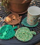 Leaf coaster, chunky mat, cotton coasters, plant lovers gift - Image 5