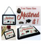 Handmade Fused Glass Mastered It Hanging Picture  - Graduation Gift - Image 1