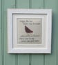 Happy Little Hen framed hand-stitched original work, a gift to last a lifetime! - Image 4