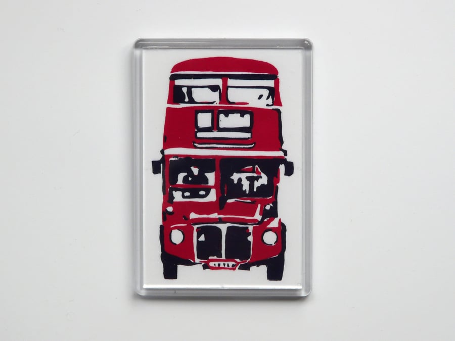 London Bus Fridge Magnet