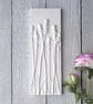 Lavender Plaster Cast Wall Plaque - Image 2