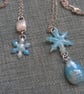 Snowflake and Gem Necklace