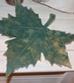Handmade ceramic leaf decoration - Image 1