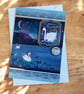 6 Handmade Greeting Card Set – Assorted Decoupage & Mixed Media Destash Cards - Image 4