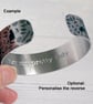 Fern cuff bracelet in aluminium with green ferns. Personalised gifts. (62) - Image 5