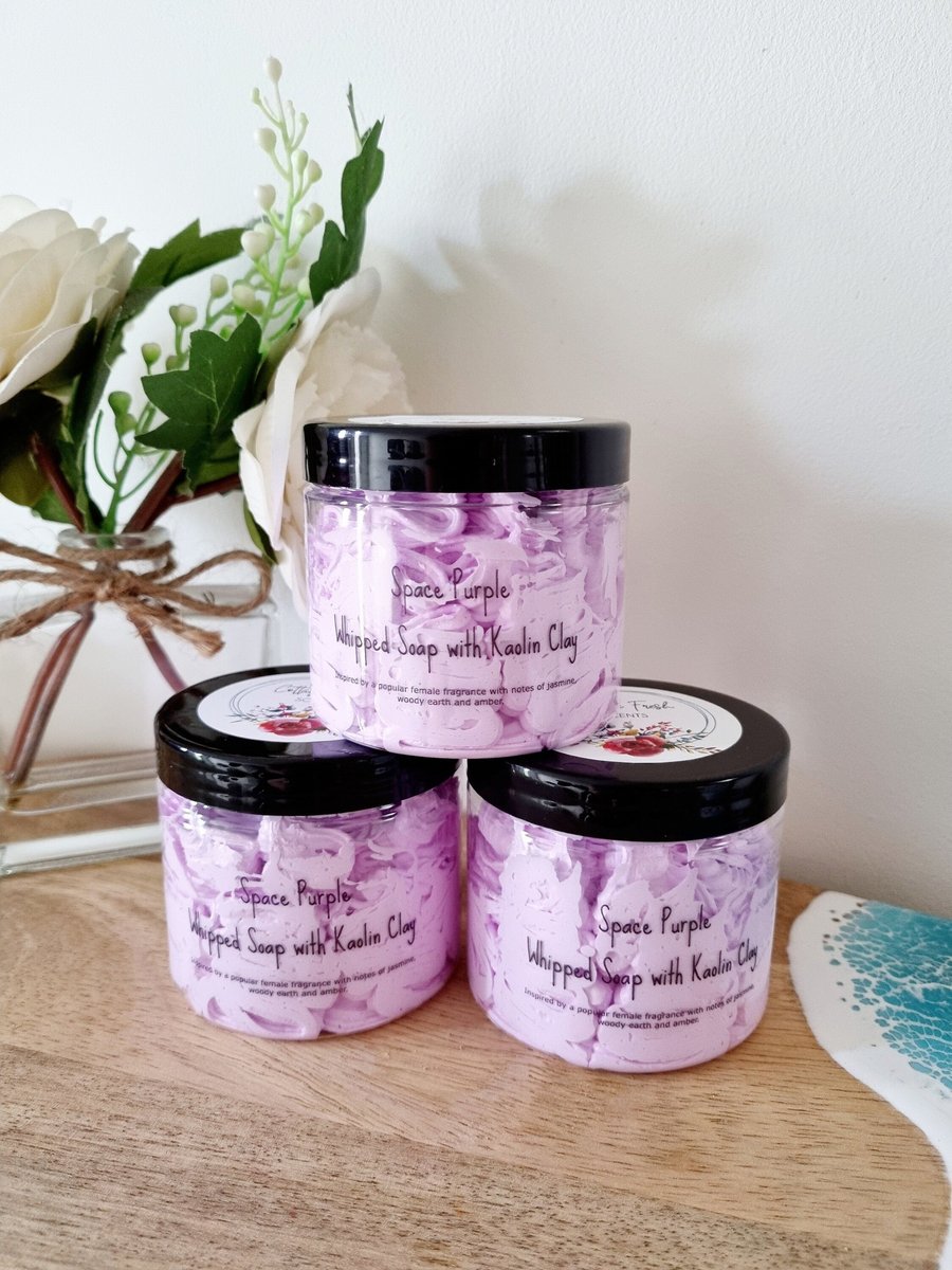 Space Purple Scented Whipped Soap- 100g - Bath, Shower, Shave