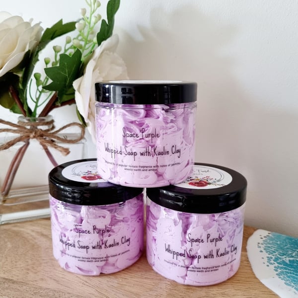 Space Purple Scented Whipped Soap- 100g - Bath, Shower, Shave