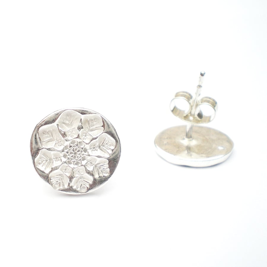 Silver Snowflake Earrings