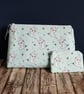 Cute Bunny Multi Purpose Zipper Bag with Matching Small Pouch