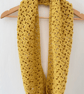 Mustard Infinity Scarf - Handmade Crochet - Practical Gift - Image 4