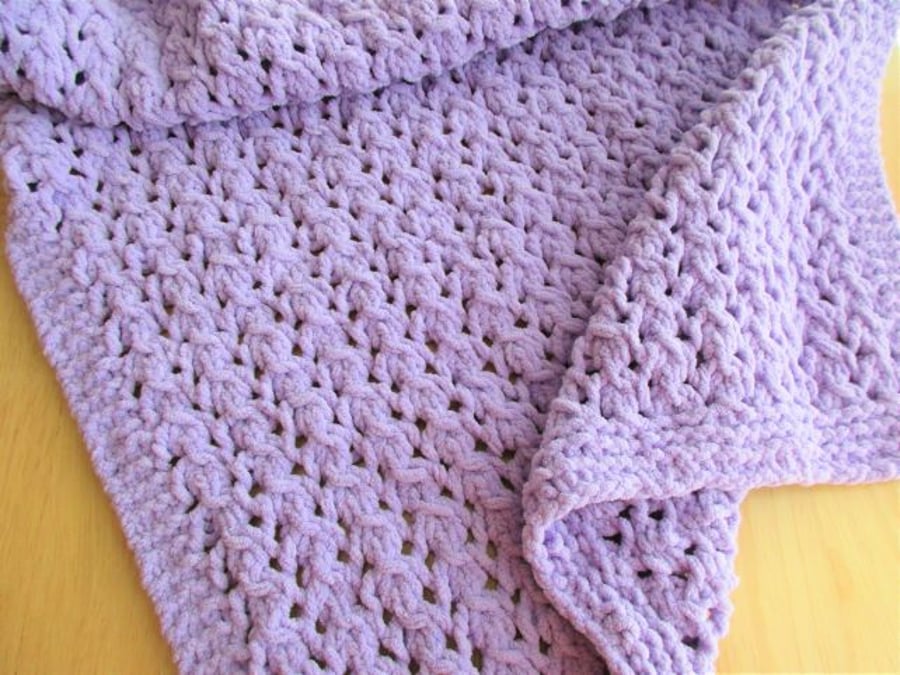 Lace Patterned Baby Blanket