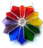 Rainbow Windmill Stained Glass Suncatcher Abstract 007 - Image 7