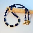 Lapis Lazuli & Moonstone Necklace, September Birthday, Anniversary, Gift For Her