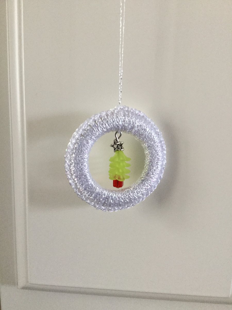 Beaded Christmas Tree Decoration