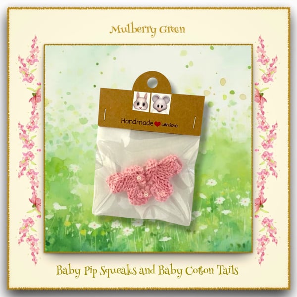 Tiny Pink Cardigan for the Baby Pip Squeaks and Baby Cotton Tails