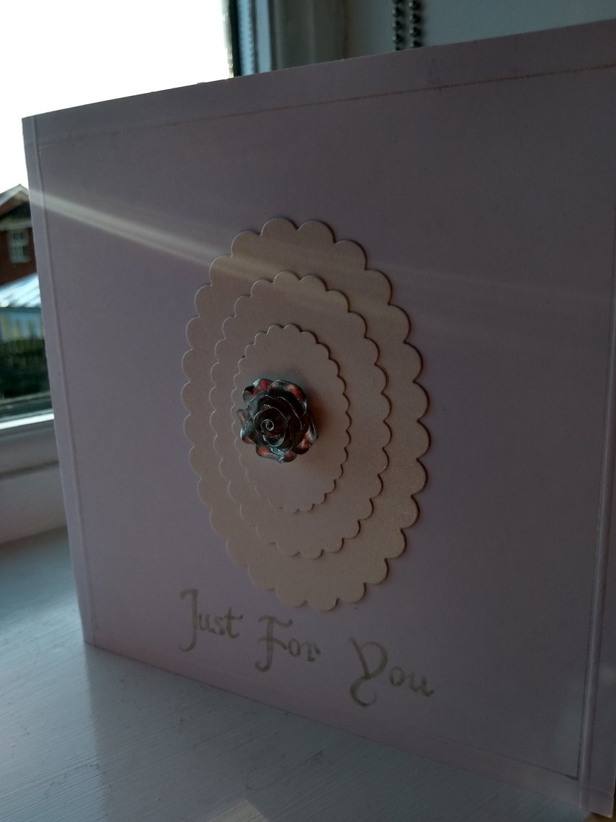 Just for you rose card