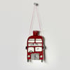 Special Order for Sophie - North Pole Red Bus - Hanging Decoration